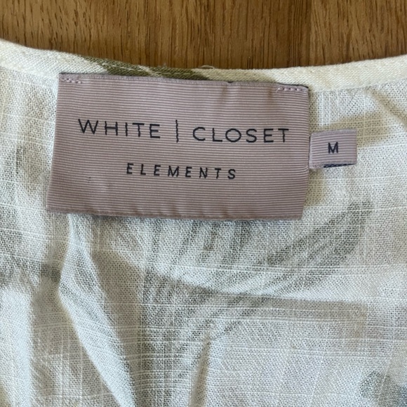 White Closet Elements Maxi Dress with Olive Floral Print - Picture 8 of 12